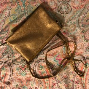 Gold all in one crossbody